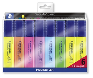 Staedtler Marker Textsurfer ass (6+2)